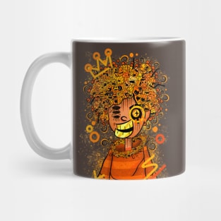 Hooman Orange Doodle Mug